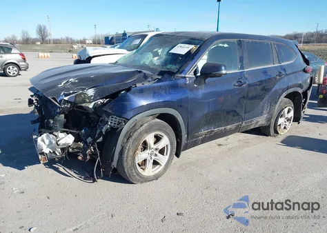 2021 Toyota Highlander L z USA, uszkodzony, nr VIN 5TDCZRBH2MS530757